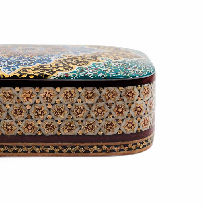 Handcrafted Hatem Inlaid Wooden Decorative Box with Drawer - WAAH316