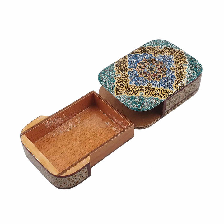 Handcrafted Hatem Inlaid Wooden Decorative Box with Drawer - WAAH316
