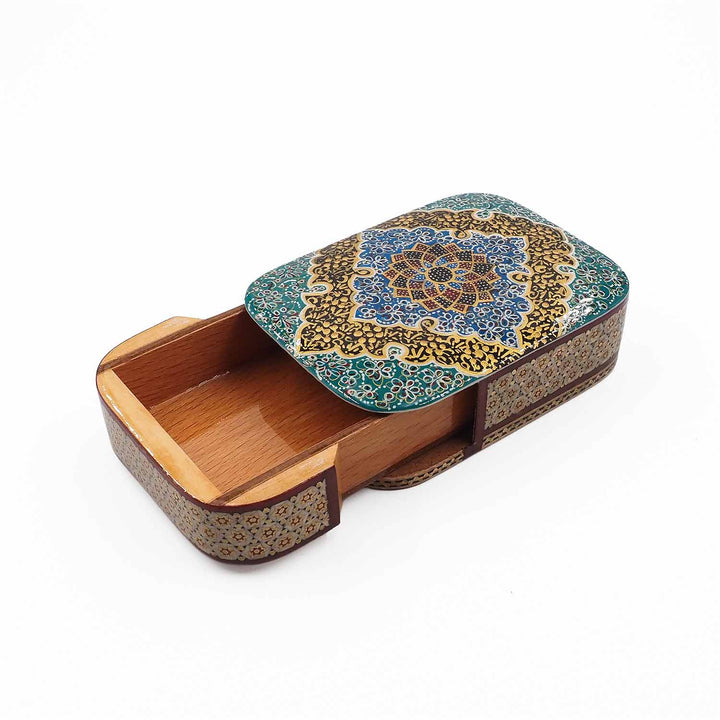 Handcrafted Hatem Inlaid Wooden Decorative Box with Drawer - WAAH316