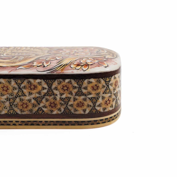 Handcrafted Hatem Inlaid Wooden Decorative Box with Drawer - WAAH317
