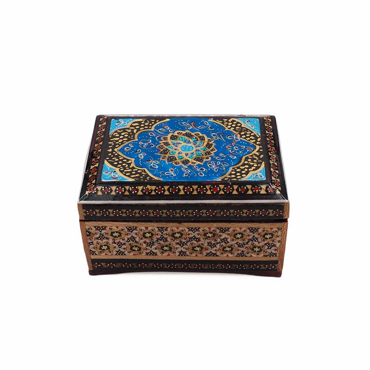Handcrafted Hatem Inlaid Wooden Decorative Box - WAAH318