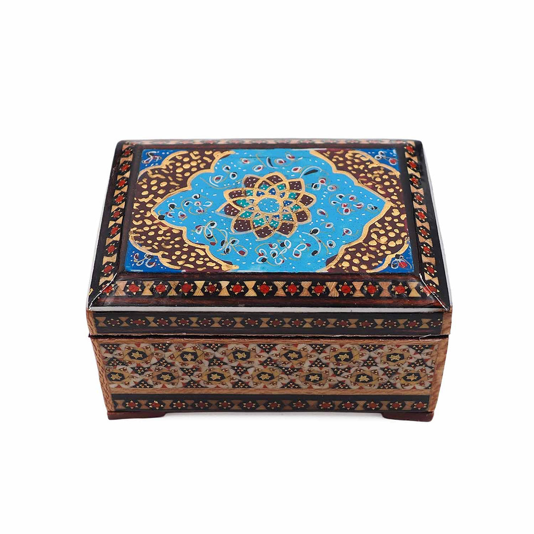 Handcrafted Hatem Inlaid Wooden Decorative Box - WAAH319