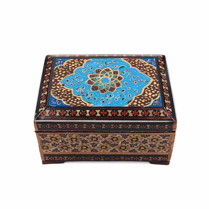 Handcrafted Hatem Inlaid Wooden Decorative Box - WAAH319