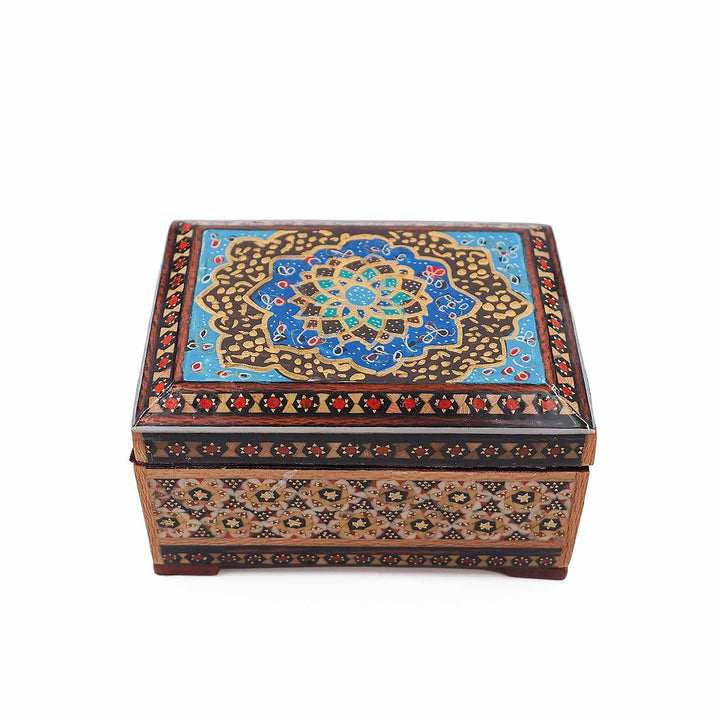 Handcrafted Hatem Inlaid Wooden Decorative Box - WAAH322