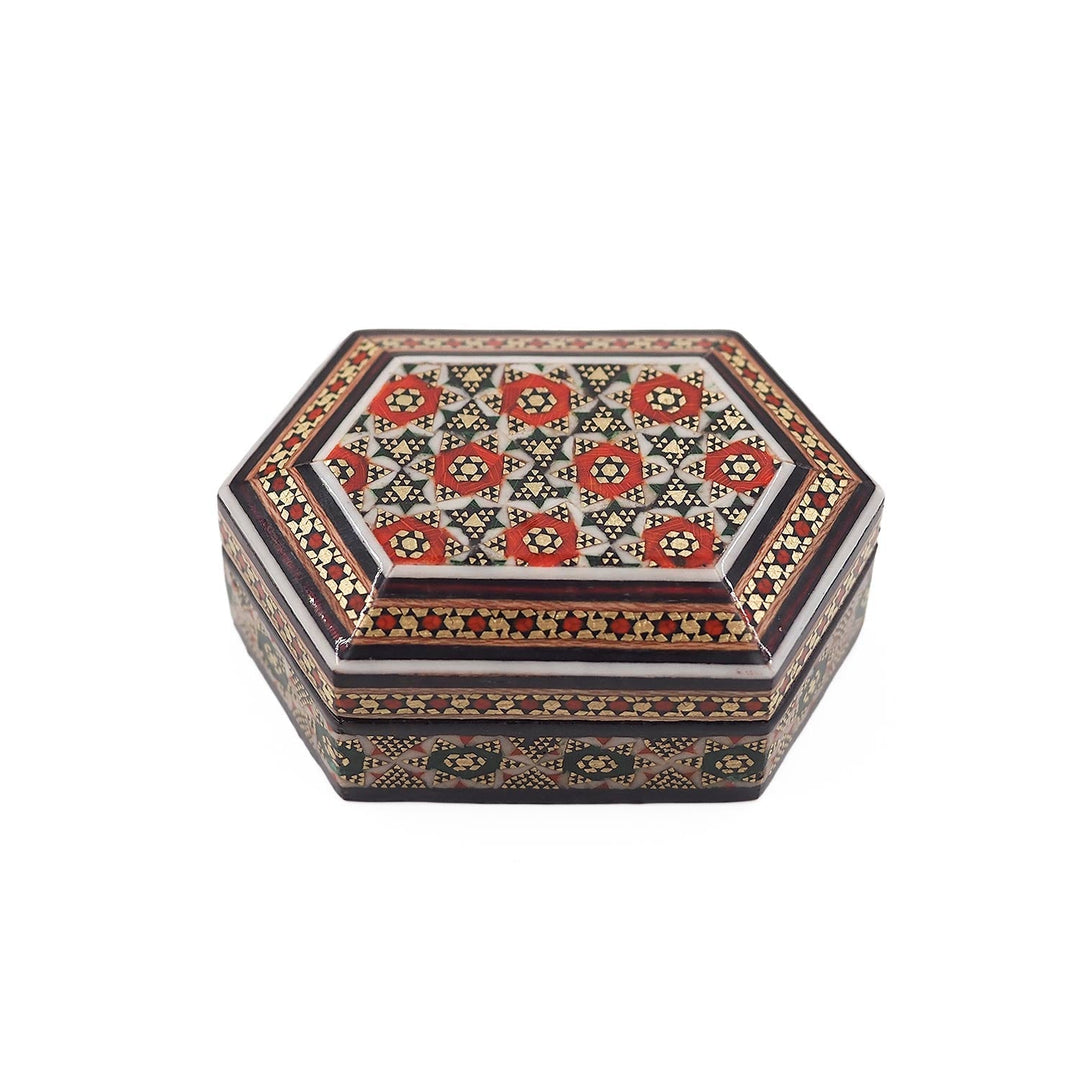Handcrafted Hatem Inlaid Wooden Decorative Box - WAAH323