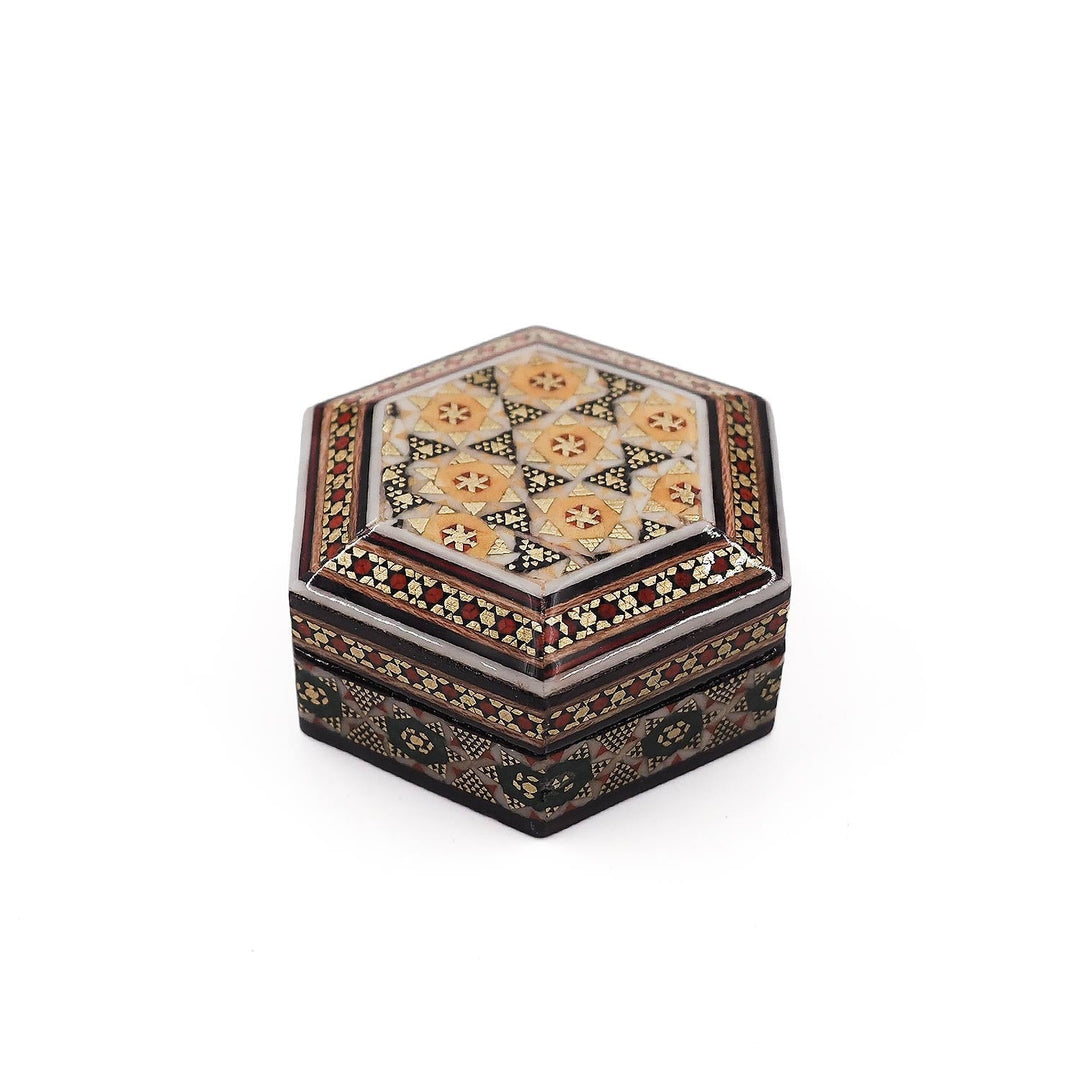Handcrafted Hatem Inlaid Wooden Decorative Box - WAAH325