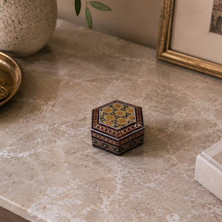 Handcrafted Hatem Inlaid Wooden Decorative Box - WAAH325