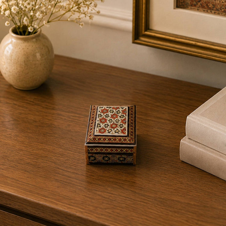 Handcrafted Hatem Inlaid Wooden Decorative Box - WAAH327