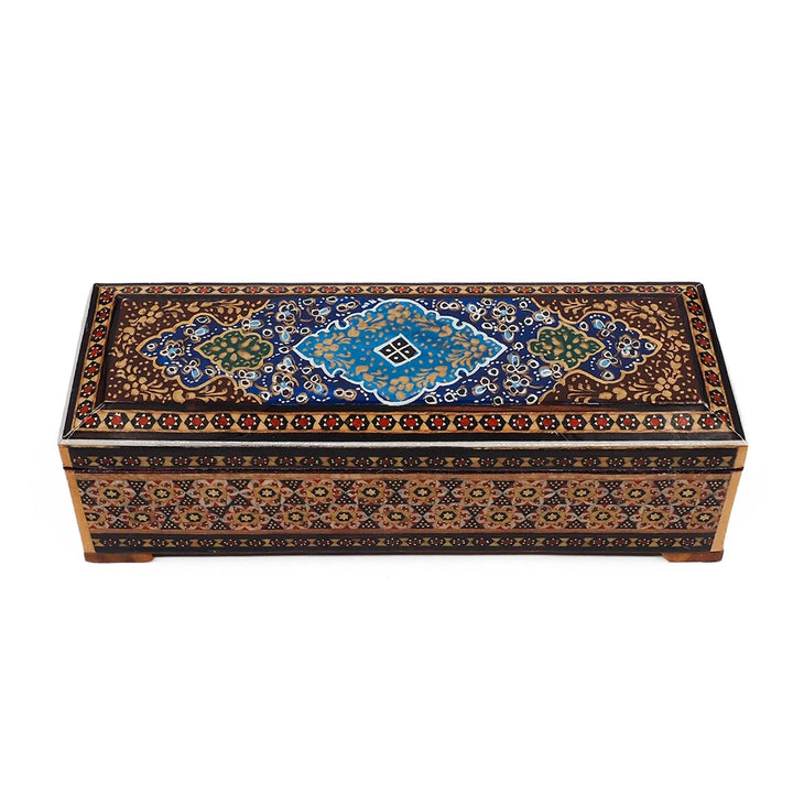 Handcrafted Hatem Inlaid Wooden Decorative Box - WAAH364