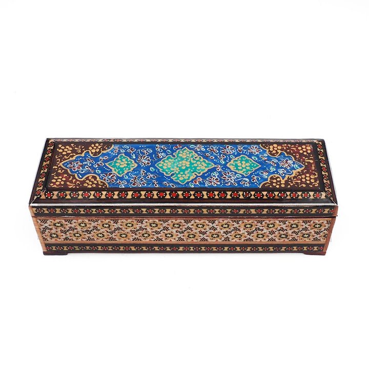 Handcrafted Hatem Inlaid Wooden Decorative Box - WAAH372