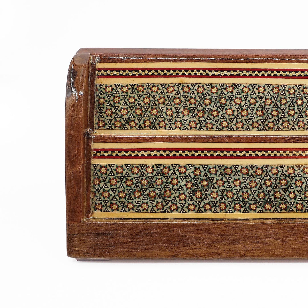 Handcrafted Wooden Okey Set with Hatemkâri Inlay - WAAH385