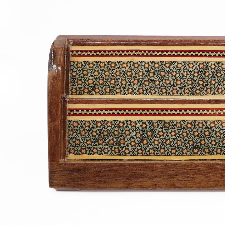 Handcrafted Wooden Okey Set with Hatemkâri Inlay - WAAH385
