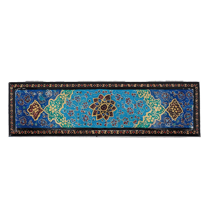 Traditional Motif | Handcrafted Hatem-Inlaid Wooden Box - WAAH388