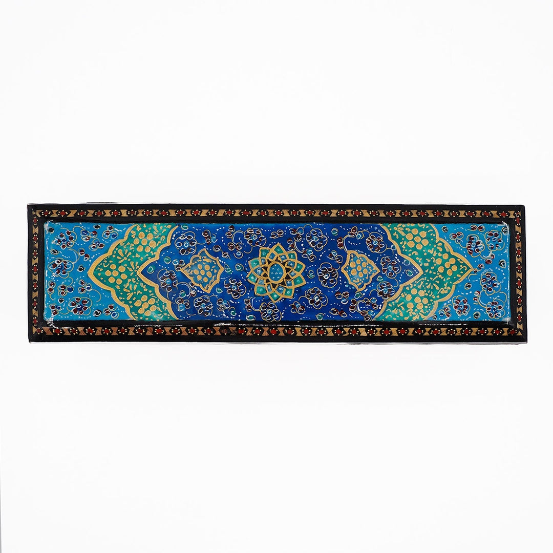Traditional Motif | Handcrafted Hatem-Inlaid Wooden Box - WAAH390