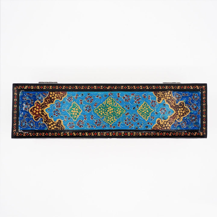Traditional Motif | Handcrafted Hatem-Inlaid Wooden Box - WAAH396