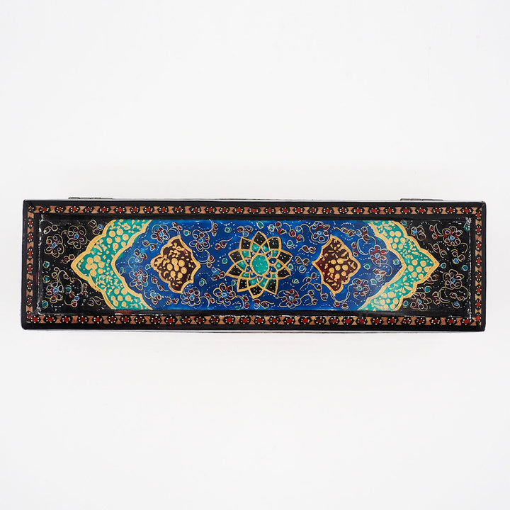 Traditional Motif | Handcrafted Hatem-Inlaid Wooden Box - WAAH406