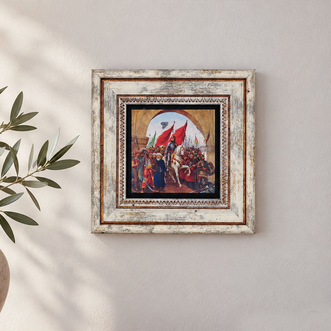 Conquest of Istanbul Natural Stone Wall Art – WAAH417