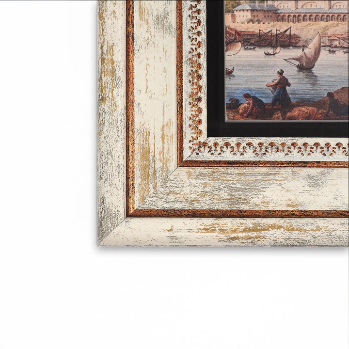 Ottoman Istanbul View Natural Stone Wall Art – WAAH418