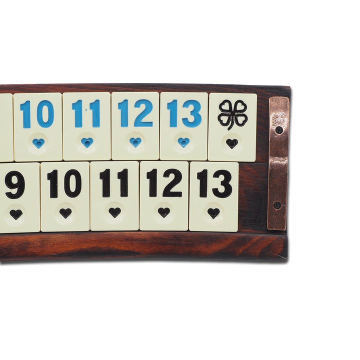 Handmade Mother-of-Pearl Mosaic and Abalone Inlaid Wooden Okey Set - WAAH504