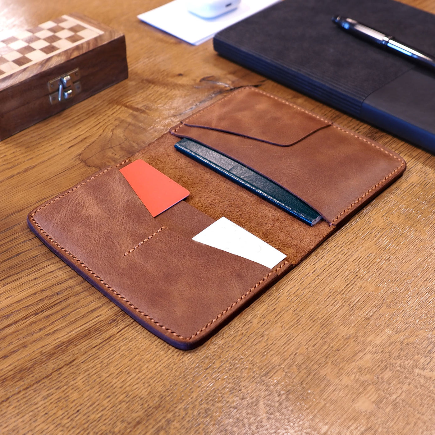 Leather Passport Wallet - WAD004