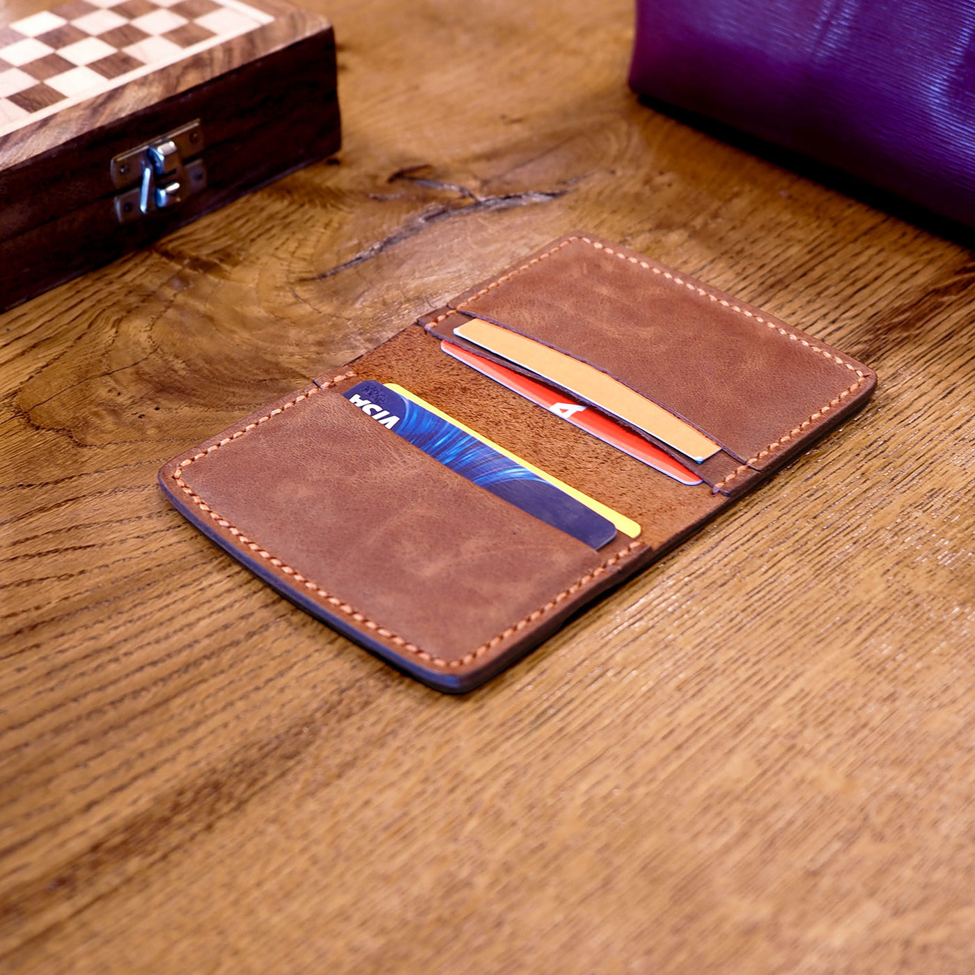 Leather Card Holder Wallet - WAD012