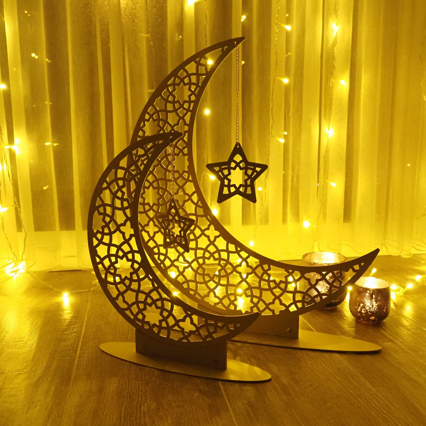 Metal Crescent Moon Islamic Decor - WAMH169