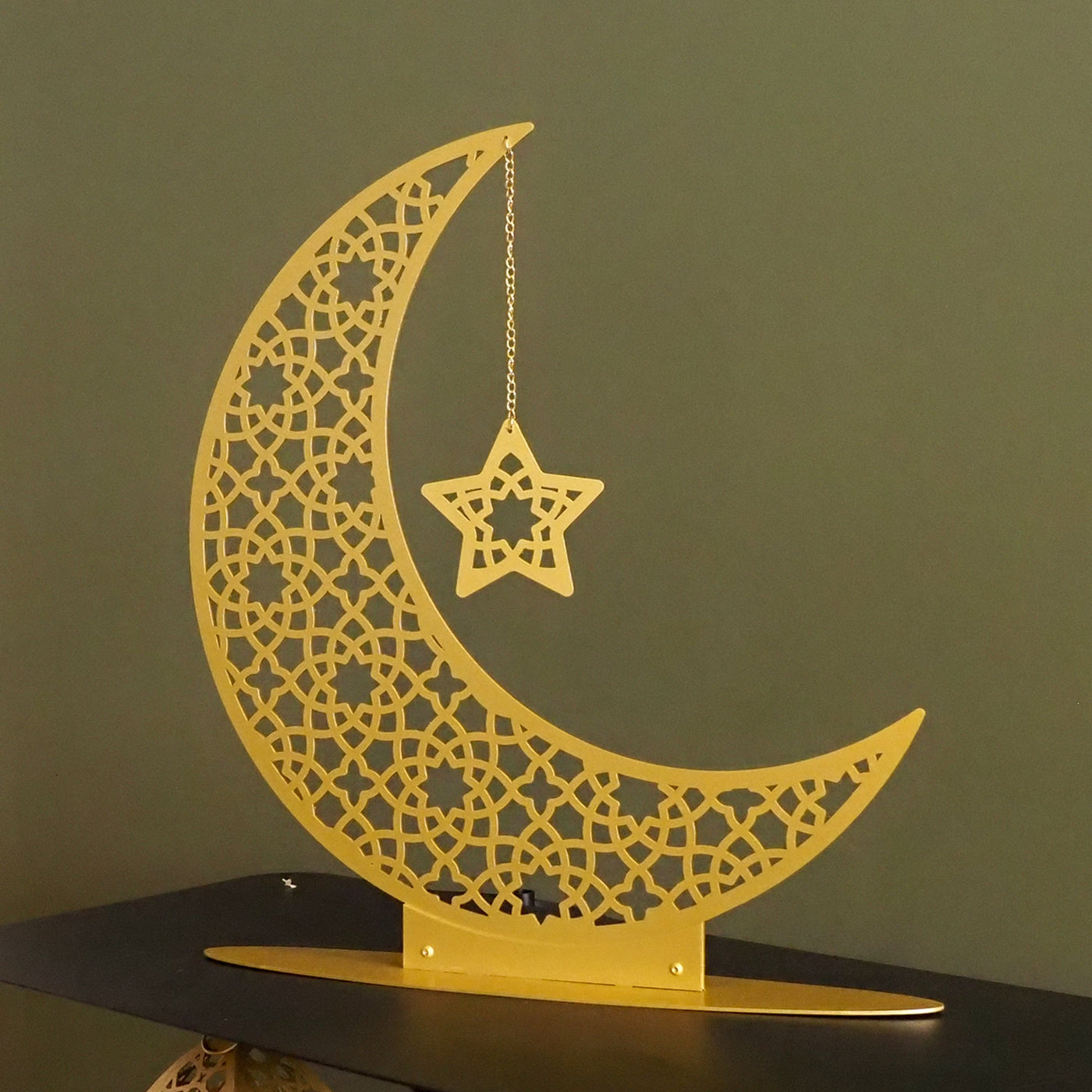 Metal Crescent Moon Islamic Decor - WAMH169