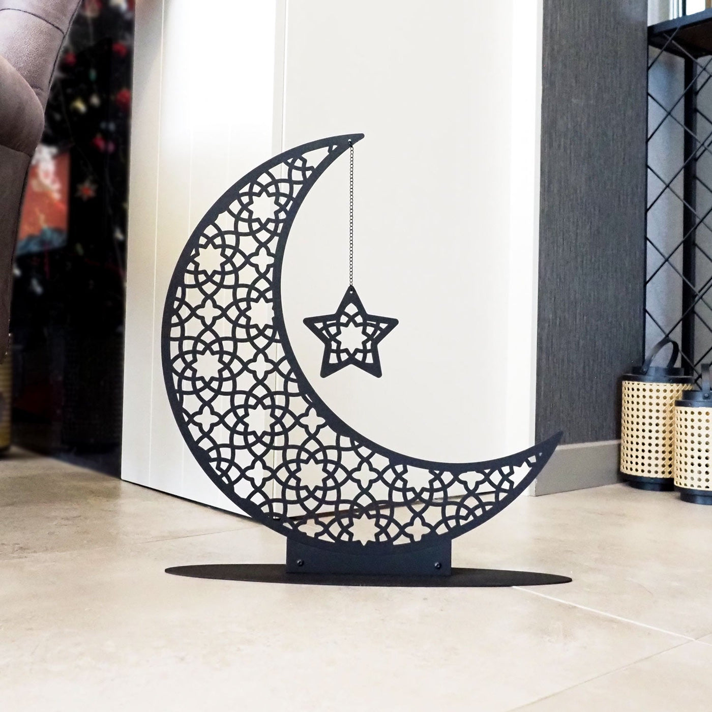 Metal Crescent Moon Islamic Decor - WAMH169