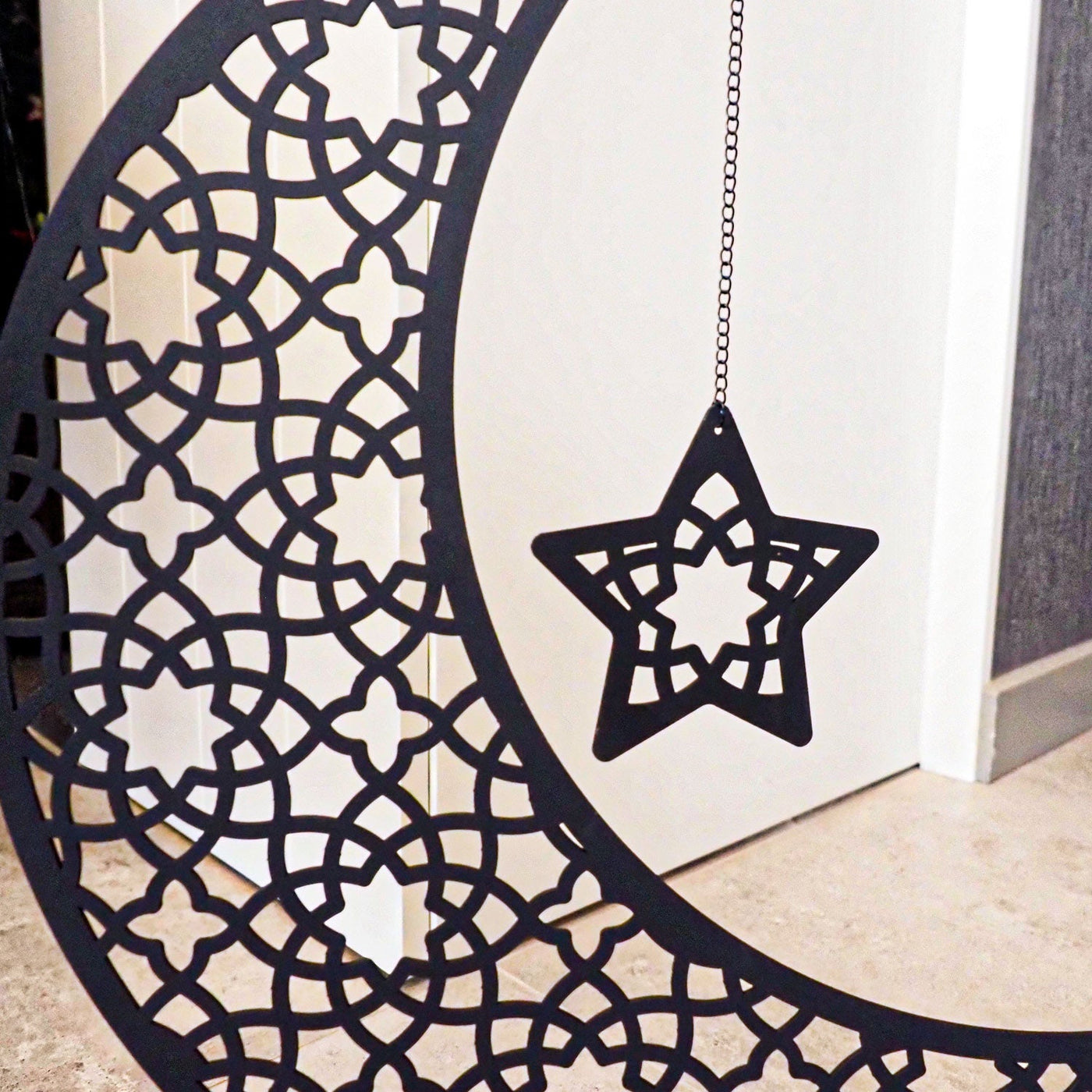 Metal Crescent Moon Islamic Decor - WAMH169