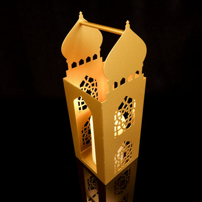 Nazende Metal Islamic Candle Holder Set of 2 - WAMH183