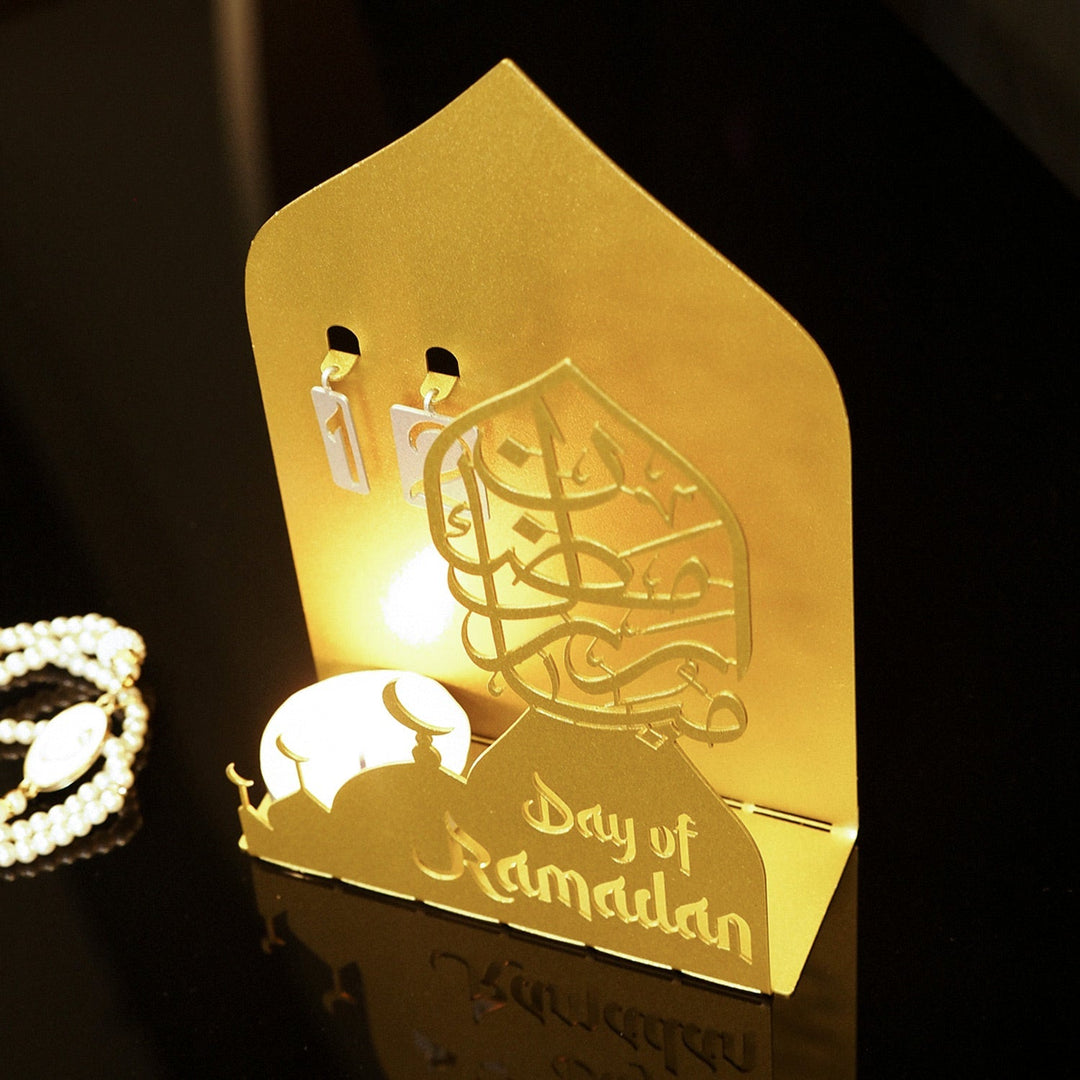 3D Metal Ramadan Calendar and Candleholder - WAMH185