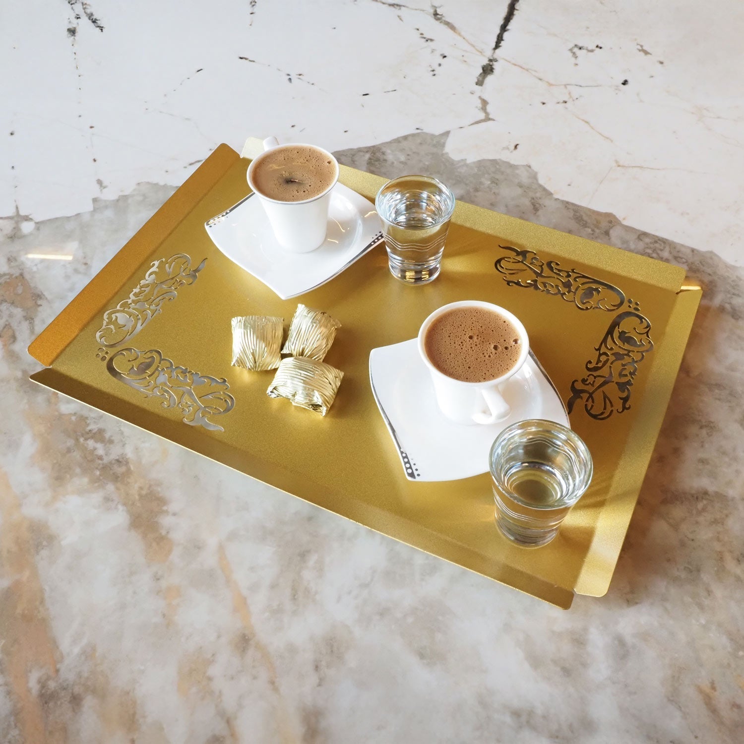 Metal Islamic Serving Tray - WAMH189 – Wall Art Istanbul