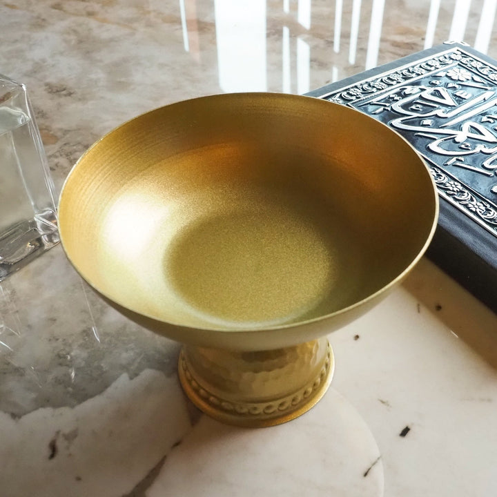 Metal Pedestal Bowl - WAMH195