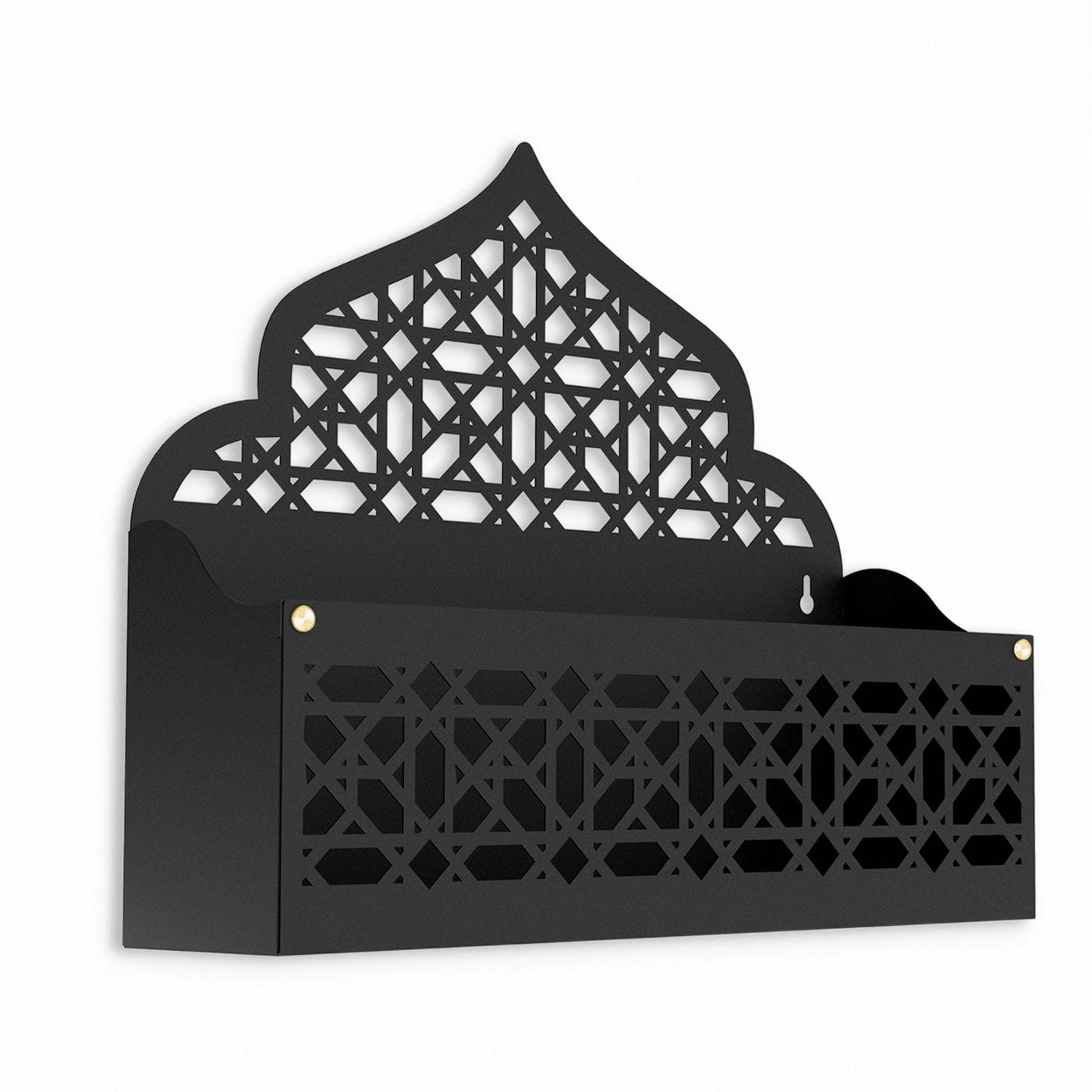 Mihrab-Shaped Metal Organizer for Quran, Tasbih & Prayer Mat – WAMH200