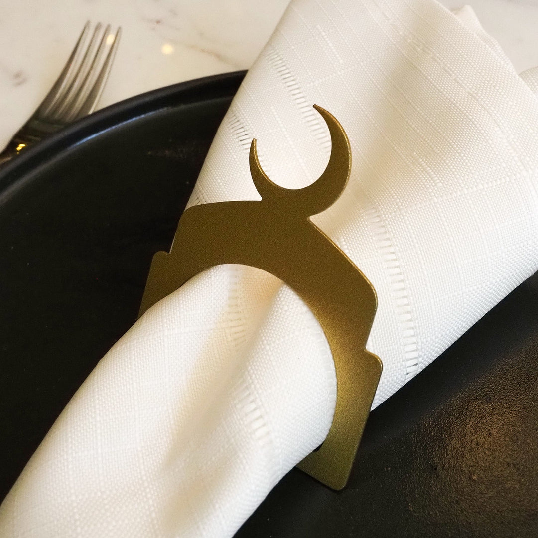 Metal Hilal Napkin Ring (Set of 12) - WAMH204