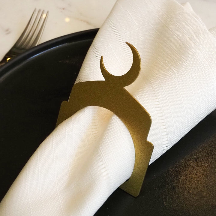 Metal Hilal Napkin Ring (Set of 12) - WAMH204