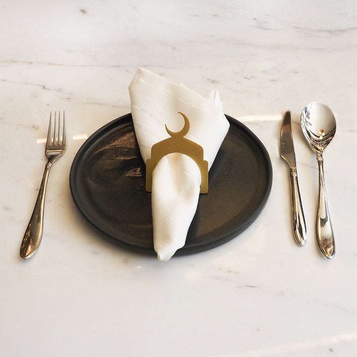 Metal Hilal Napkin Ring (Set of 12) - WAMH204
