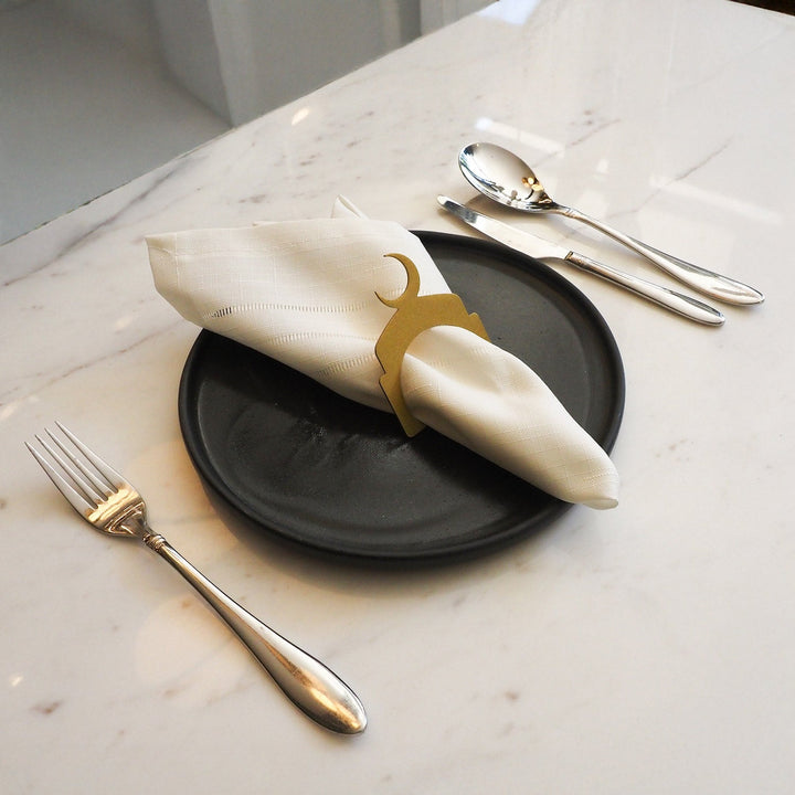 Metal Hilal Napkin Ring (Set of 12) - WAMH204