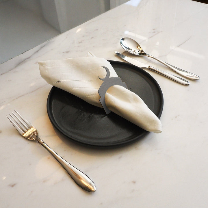 Metal Hilal Napkin Ring (Set of 12) - WAMH204