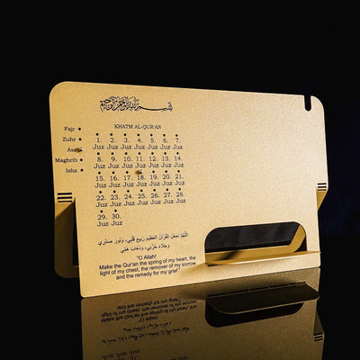 Metal Quran Stand with Juz Progress Tracker - WAMH207