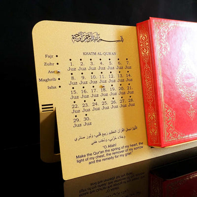Metal Quran Stand with Juz Progress Tracker - WAMH207