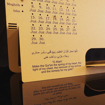 Metal Quran Stand with Juz Progress Tracker - WAMH207