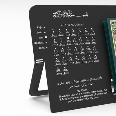 Metal Quran Stand with Juz Progress Tracker - WAMH207