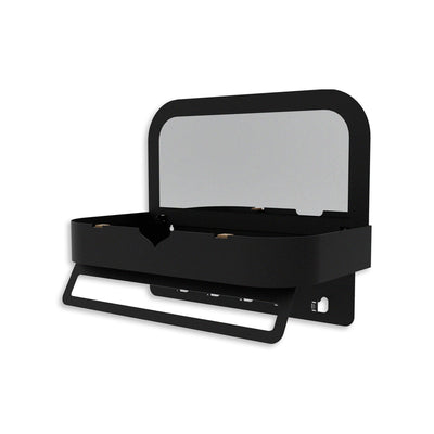 Sefa Metal Organizer Shelf with Mirror - WAMH209