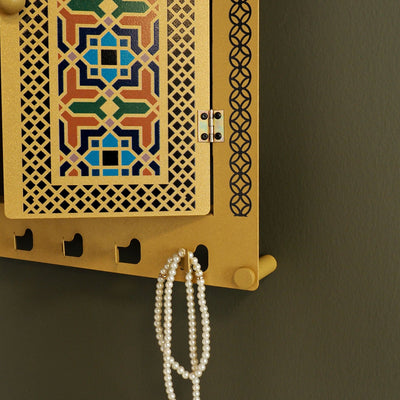Mihrab Shaped Metal Wall Display Cabinet - WAMH210
