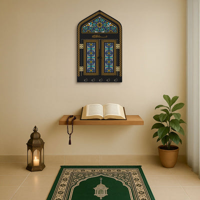 Mihrab Shaped Metal Wall Display Cabinet - WAMH210