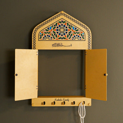 Custom Mihrab Shaped Metal Wall Display Cabinet - WAMH211