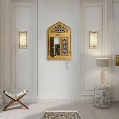 Custom Mihrab Shaped Metal Wall Display Cabinet - WAMH211