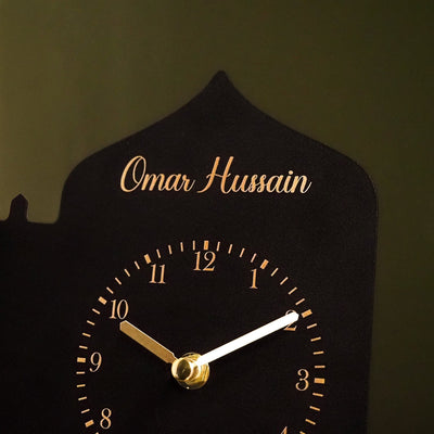 Zikr Time - Custom Metal Islamic Desk Clock - WAMH215
