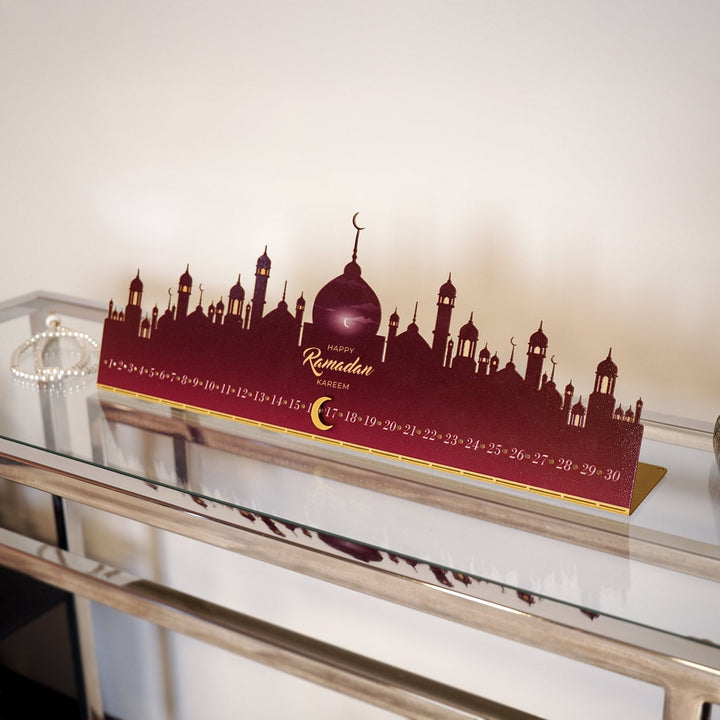 Happy Ramadan Kareem Written Metal Ramadan Calendar - WAMH224